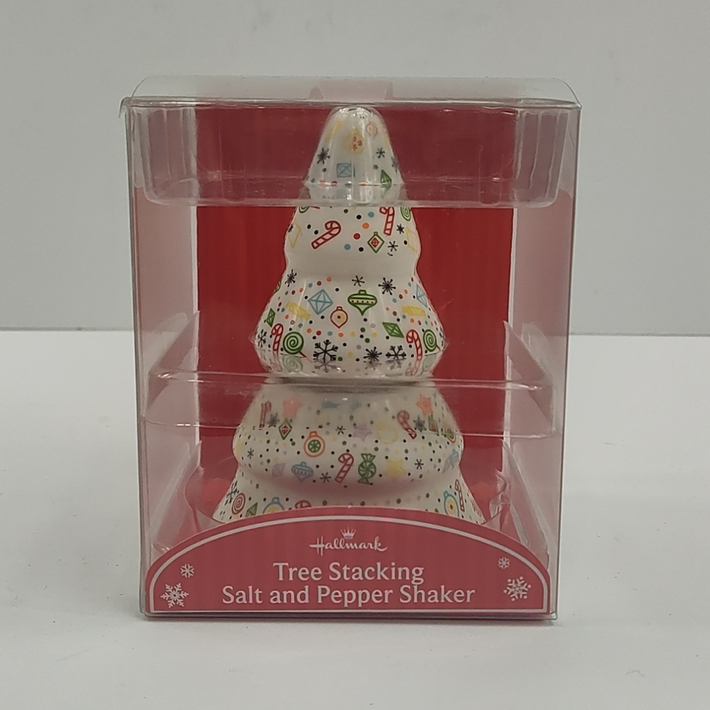 Hallmark Tree Stacking Salt and Pepper Shakers